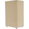 thumbnail image 6 of 5 Drawer File Cabinet, Mobile Classification Storage Cabinet Filing Cabinets for Home Office, Metal Vertical File Storage Cabinet with Casters (Beige), 6 of 9