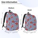 thumbnail image 2 of Easygdp Starfish Navy Blue Stripe Mochila de Lona Resistente para Laptop, Compatible con Laptops de 15 a 17 pulgadas, Ideal para Escuela, Trabajo y Viajes-Small, 2 of 5