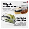 thumbnail image 4 of Set 5 Contenedores De Vidrio con Divisiones Recipientes Herméticos Cookify | Tapas Con Válvula | Aptos Para Horno Y Congelador | Sin Bpa, 4 of 7