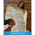 thumbnail image 2 of Sunflower You Are The World - Daughter To Mom Fleece Blanket - Gift For Mom, 2 of 3