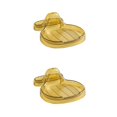 thumbnail image 2 of Becaristey Étagère de Rangement Organiser Outils et Accessoires de Cuisine avec Support Gain de Place Couvercle de Casserole Cuillère Beige Jaune 2 Ensembles, 2 of 6