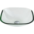 thumbnail image 2 of Anzzi  Cadenza Series Deco-Glass Vessel Sink in Lustrous Clear Finish with Crown Faucet in Chrome, 2 of 3