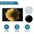 thumbnail image 6 of Yellow Sunflowers Placemats Set of 12, Floral Rustic Abstract Black Placemats for Dining Table, Place Mats for Kitchen Tabletop, Waterproof Wipeable Dining Table Mats Set, 6 of 9