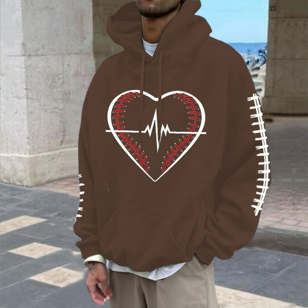 WILLBEST Sudadera Deportiva para Hombre, Sudadera con Capucha para Hombre, Sudadera Informal Holgada con Estampado De Fútbol, Cómoda y Cálida para Otoño e Invierno, Uso Diario Chica