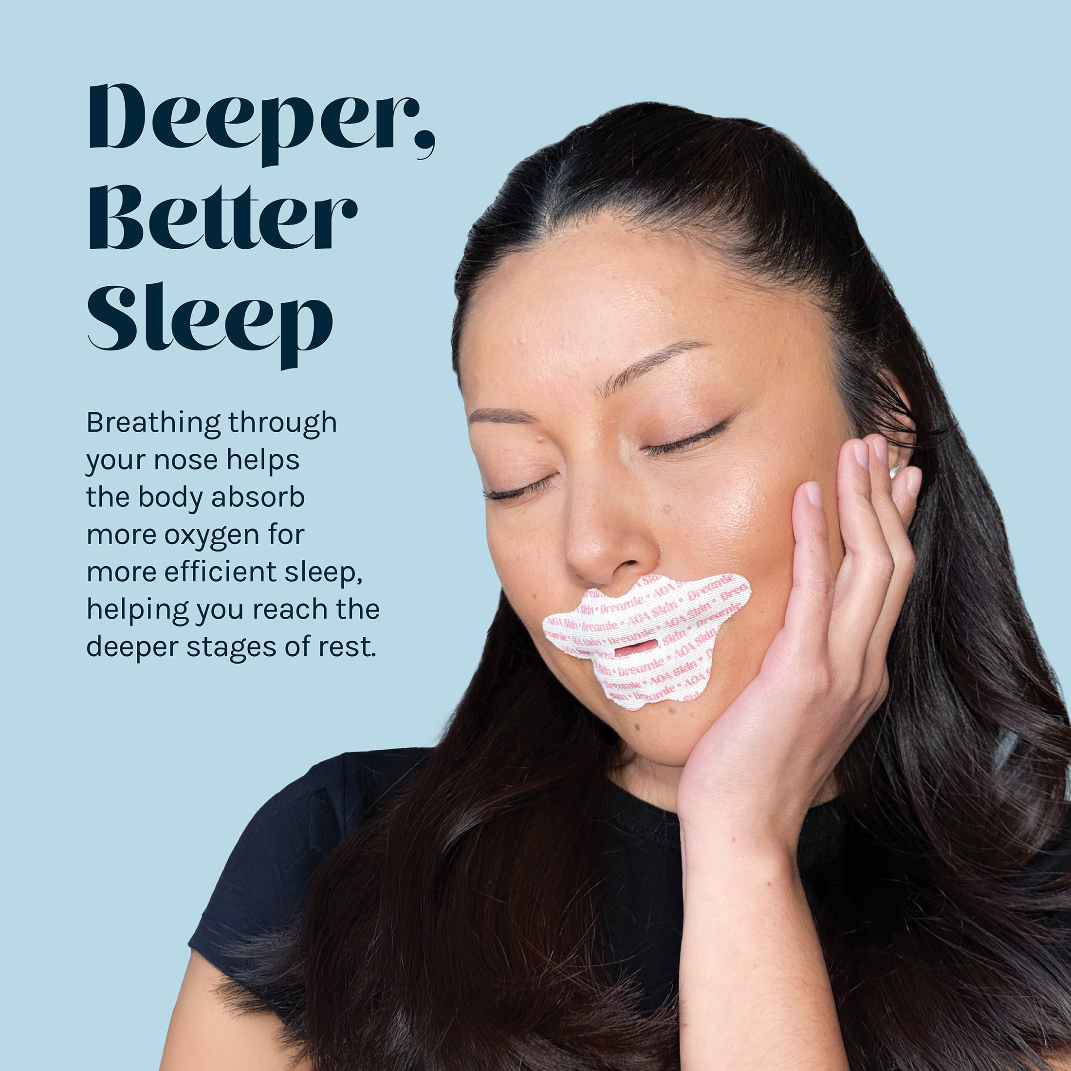 AOA Skin Dreamie Mouth Tape 20 Count – Gentle Overnight Lip Closure for Restful Sleep