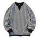 thumbnail image 2 of Sudadera sin capucha para hombre, de color liso, deportiva, de moda, holgada, con cordón y bolsillo, de manga larga, blusa de poliéster., 2 of 6