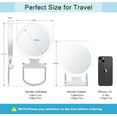 thumbnail image 5 of B Beauty Planet 20X Magnifying Mirror with Light, 20X/1X Double Sided Travel Mirror, 5 of 7