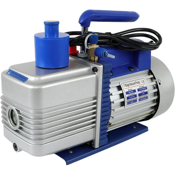 waltyotur 1 HP 9.6 CFM Vacuum Pump HVAC Vacuum Pump 110V Replacement for R12 R22 R134a R410a Systems