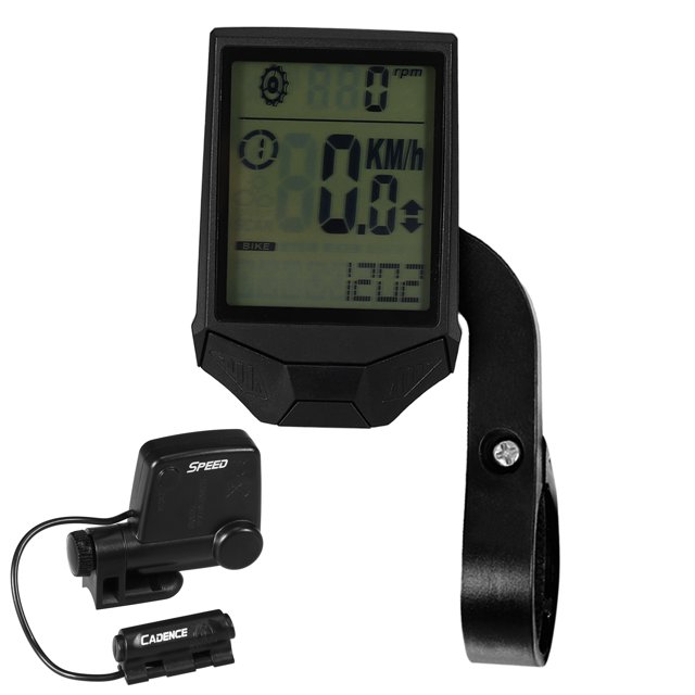 Cycling Wireless Computer Bike Computer Cadence Multifunctional Rainproof Cycling Computer with Backlight LCD
