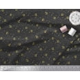 thumbnail image 2 of Soimoi Black Cotton Voile Fabric Abstract & Dollar Symbol Printed Fabric 1 Yard 42 Inch Wide, 2 of 3