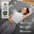 thumbnail image 4 of Zonli Japanese Floor Futon Mattress, 2.5" Cotton Folding Tatami Pad, Queen 80"x60", Grey, 4 of 9