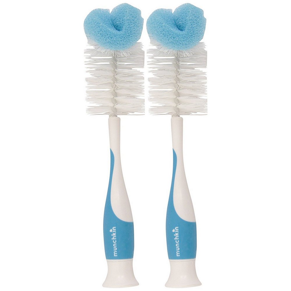 Munchkin Sponge Bottle Brush Assorted Colors 2 Pack