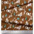thumbnail image 3 of Soimoi Cotton Duck Fabric Leaves,Floral & Rabbit Animal Decor Fabric Printed Yard 42 Inch Wide, 3 of 3