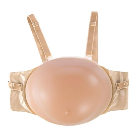 

Silicone Fake Belly Artificial Fake Pregnancy Baby Tummy Month Pregnant Bump Skin Color - 5-6Month 1850g