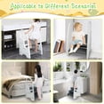 thumbnail image 2 of Toddler Step Stool for Bathroom Sink Adjustable Kids 3 Step Stool with Handles and Safety Non-Slip Pads Toddler Kitchen Stool Hel, 2 of 6