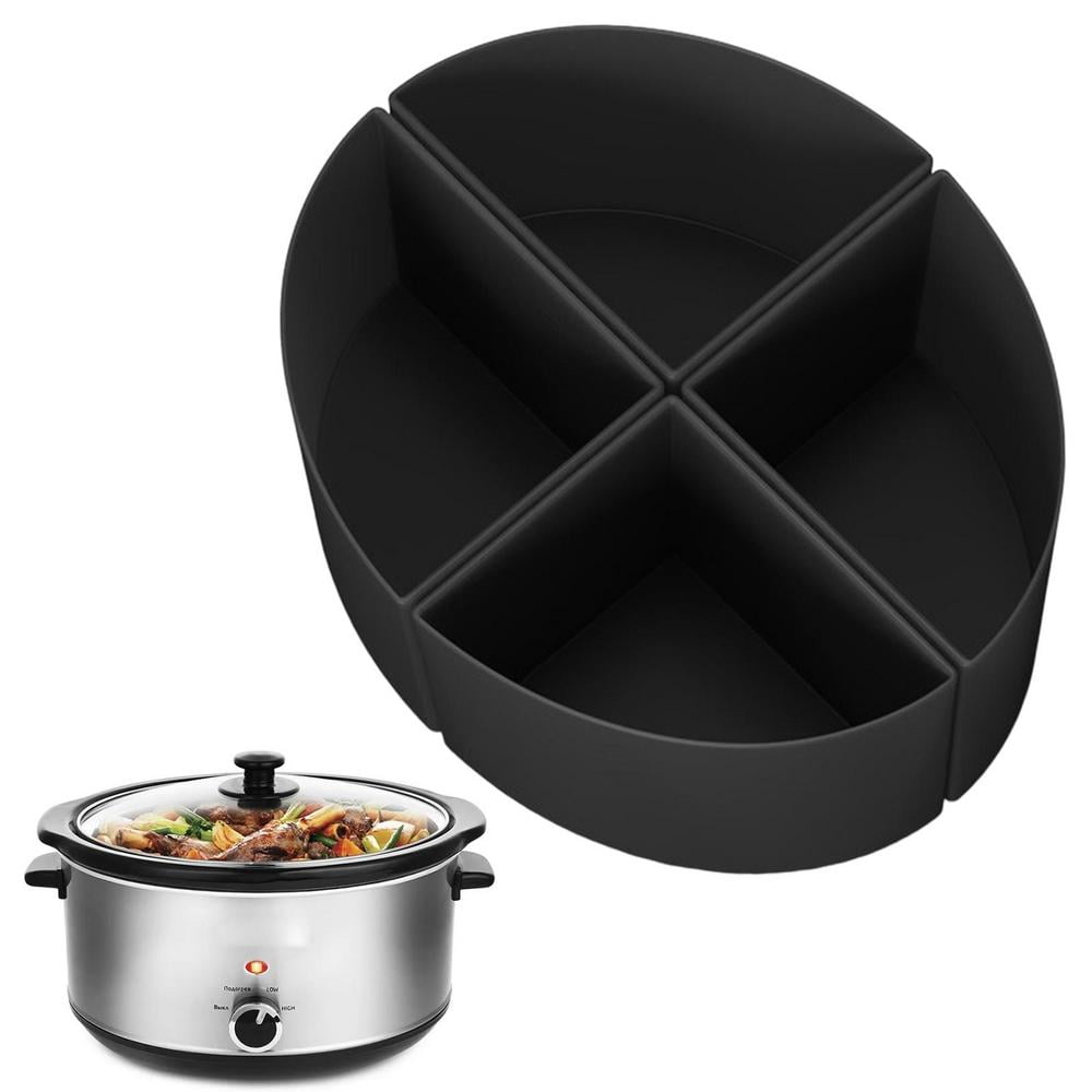 Tohuu Slow Cooker Divider Reusable & Leak Proof 4pcs Silicone Slow Cooker Divider Leak Proof