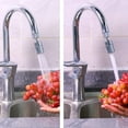 thumbnail image 3 of Aireadores de grifo con grifo giratorio gran angular aireador grifo con doble función para cocina, baño-cromo pulido, 3 of 4