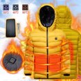 thumbnail image 2 of Odeerbi Kids Boys Girls Heated Jacket Winter Thermal Heated Coat with Power Bank Kids Plus Size USB Intelligent Constant Temperature Windproof Coat Kids Clothes Yellow, 2 of 9