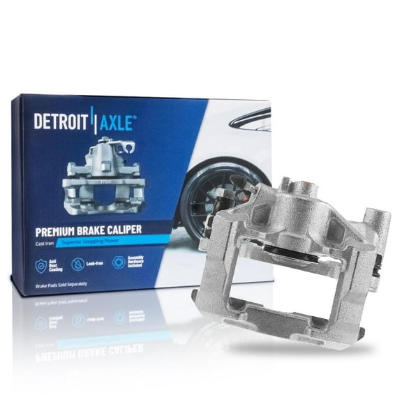 Detroit Axle - Rear Left Brake Caliper for 2006-2013 Lexus IS250 Driver Side Brake Caliper with Bracket 2007 2008 2009 2010 2011 2012 Replacement