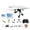 1* Battery & 20* Paper, variant on Remote Control Paper Airplane Kit, with Gyro Stabilizer,Dual Propellers,Landing Gear Rc DIY Electric Paper Airplane Lightweight Foldable Flying Micro Fixed Wing Drone (Paper Not Included)