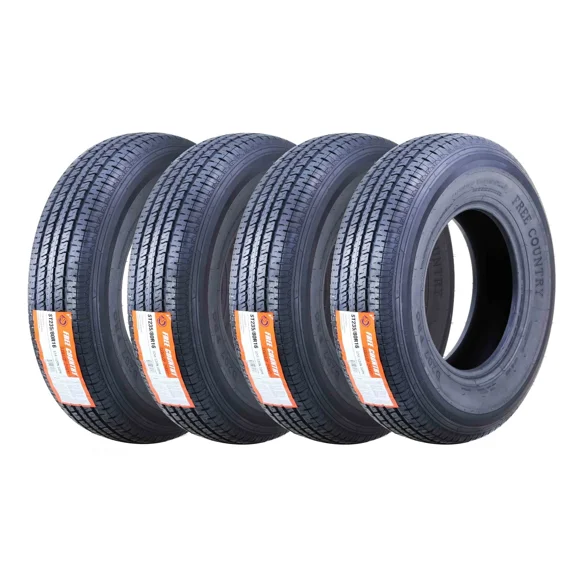 Set of 4 New Premium WINDA Trailer Tires ST235/80R16 Radial 10PR Load Range E w/Side Scuff Guard