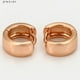 thumbnail image 5 of Aretes Niña Oro Laminado Rosado 18k Arracadas Chicas Anchas Lisas Finas DLAMINATO SO Huggies /Pendientes, 5 of 5