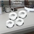 thumbnail image 4 of Almohadillas de altavoz Tertullus de acero inoxidable con base cónica de 4 piezas, 4 of 6