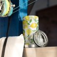 thumbnail image 3 of 20 Oz Lemon Coffee Tumbler Double Wall Insulated Stainless Steel Water Bottle | Metal Reusable Thermoses Flask with Cup Cap | Leak & Sweat Proof with Anti-Dust Lid, 3 of 7