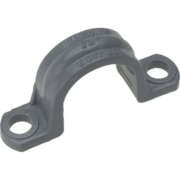 Thomas & Betts Carlon Conduit Clamp E977HC - PVC, Resistant to Rust - Pack of 1, Gray