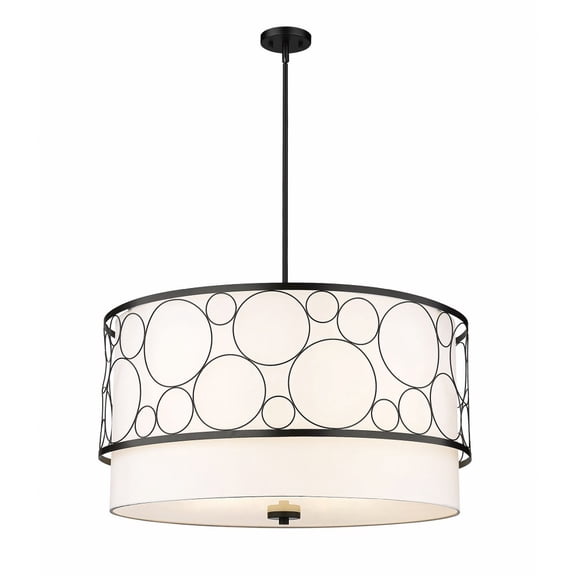 5 Light Pendant In Modern Style-18.5 Inches Tall And 32 Inches Wide-Matte Black Finish Z-Lite 197-32Mb
