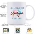 thumbnail image 2 of 60th Wedding Gifts - 60th Wedding Gifts for Couple, 60 Year Gifts 11oz Funny Coffee Mug for Couples, Husband, Hubby, Wife, Wifey, Her, Him, still having a hoot, 2 of 6