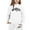 White, variant on lnmuld Two Piece Outfits Stylish Girls Winter Outfits Set Casual Printed Hooded Sweatshirt Ensemble for with Easy Care Instructions Solid Color Size:8-9 Years