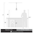 thumbnail image 4 of Golden Lighting 9808-M1L BLK 5 in. Seaport 1 Lights Black Mini Pendant Ceiling Light, 4 of 5