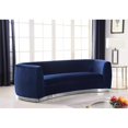 thumbnail image 2 of Modern Motifs Modern, Contemporary Velvet Upholstered Chair with Stainless Steel Base in Rich Metallic Finish, Living Room Furniture, 2 of 6