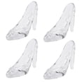 thumbnail image 1 of 4X Zapatos de Cristal de Cristal Decoración para El Hogar Cenicienta Zapatos de Tacón Alto Zapatos de Boda Figuras, 1 of 9