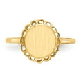 thumbnail image 4 of Solid 14k Yellow Gold Engravable Signet Ring (2mm) - Size 7.5, 4 of 5