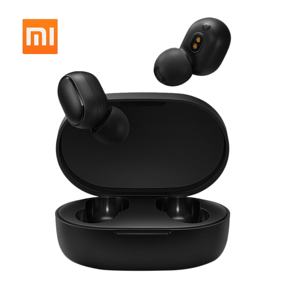 Xiaomi Redmi Airdots Basic 5.0 TWS Earbuds True Wireless Headphones with Mic In-ear Stereo Earphones Twins Sports Headset DSP Noise Reduction AI Control Charging Box