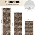 thumbnail image 4 of Brown and Black Leopard Print Kitchen Rugs Sets Of 3,Kitchen Runner Rugs Non Skid Washable,Decorative Kitchen Floor Mats for Kitchen,Sink,Laundry,17"x30"+ 17"x47" + 17"x59", 4 of 6