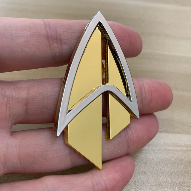 Almirante JL Picard Pin La próxima generación Comunicador Pin Broches Insignia Star Accesorios Trek Badge Metal1Estados Unidos Deng Xun unisex