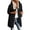 Black, variant on Edvintorg Jacket for Women Long Sleeve Zip up Coat Loose Casual Hooded Long Outerwear with Pocket Womens Clothes S-2XL Black