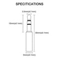thumbnail image 4 of 1 Pair 0.78mm to 3.5mm Pin for M1 M2 ZX-1 WTD-3 DIY Stereo Headset, 4 of 5