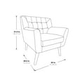 thumbnail image 4 of Mill Lane Chair in Navy Blue Fabric with Coffee Legs, 4 of 5