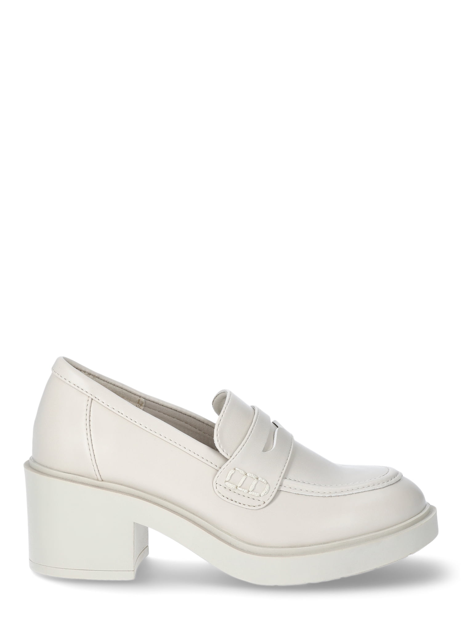 No Boundaries Women's Platform Heeled Penny Loafers