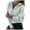 White, variant on QIPOPIQ Womens Sweaters Clearance Drop Shoulder Sweater New Long-sleeved V-neck Pure Color Zipper Split Joint Sweater Blouse Knitwear Blue Free Size(L)