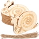 thumbnail image 3 of EeaseMX 50 juegos de recortes de madera sin terminar con forma de caracol, manualidades de madera en blanco para pintar y hacer tú mismo., 3 of 7