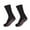 Black, variant on Joernso 1 Pair Heated Socks Self-Heating Release Fatigue Lightweight Tourmaline Comfortable Breathable Massage Socks for Men Women