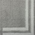 thumbnail image 7 of TOWN & COUNTRY EVERYDAY Cloud Shag Plush Border Area Rug with High-Low Pile, Grey, 9'2"x12'5", 7 of 7