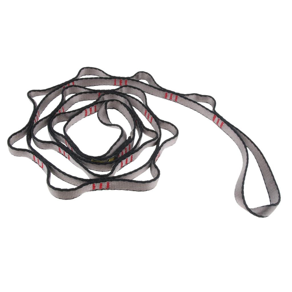 P Prettyia 22KN Daisy Chain Nylon Webbing Strap with 12 Loop for Climbing Rappelling 150cm 180cm 