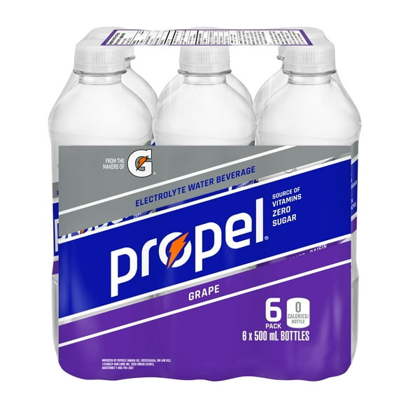Propel Grape 6 x 500mL, Bottles, 6x500mL