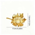 thumbnail image 3 of MMJ Maple Leaf Shaped Candle Holder Ceramic European Style 6.69in Tabletop Aromatherapy Tray Fall Thanksgiving Decor, 3 of 6
